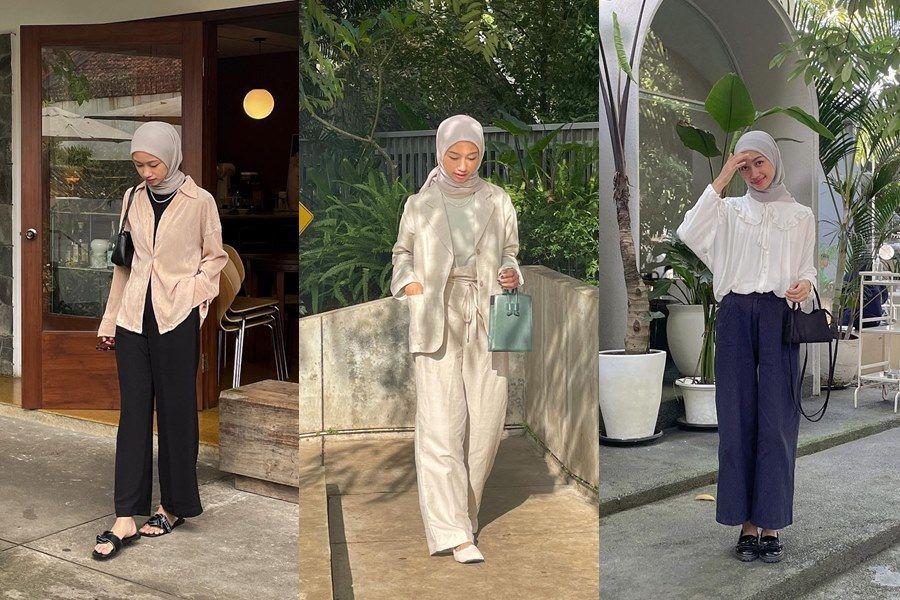 10 Padu Padan Kulot Hijab Kana Az Zahra, Chic Minimalis!