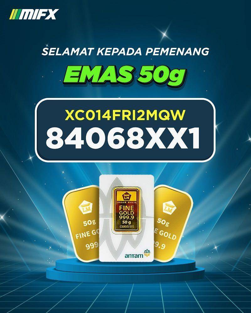 Daftar pemenang Xtra Cuan emas 50g (Dok. MIFX)