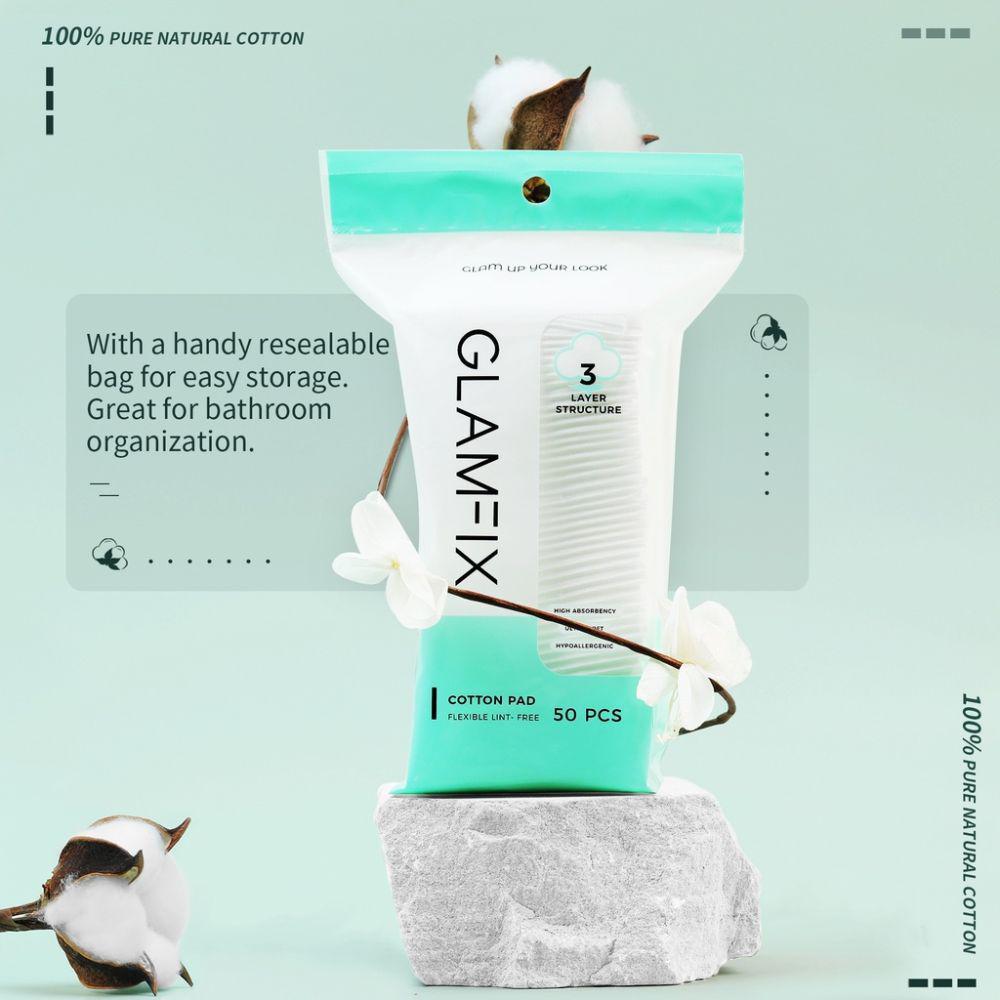 Produk GLAMFIX Live Better Cotton Pad (shp.ee/snjmmrx)