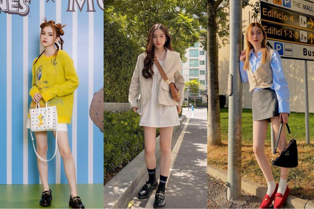 9 Ide Mix and Match Sepatu Loafers ala Prim Chanikarn, Cute Maksimal!