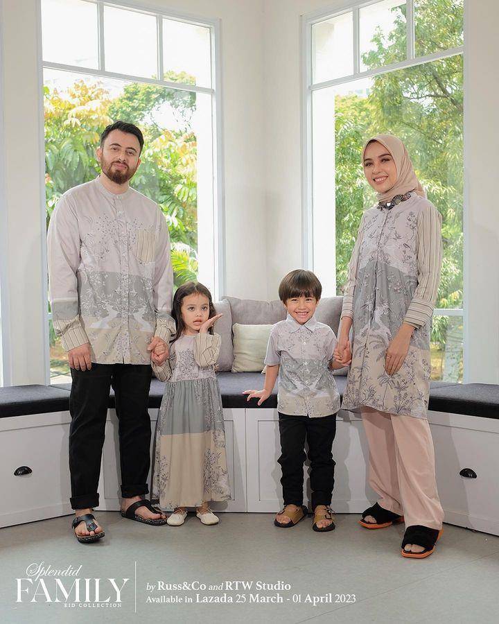 baju keluarga Lebaran 2023 dari brand lokal (instagram.com/russ.co.id)