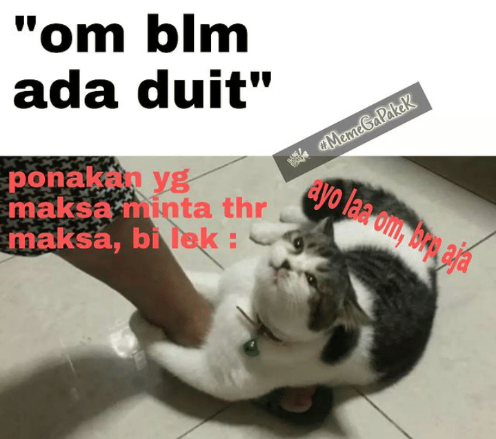 meme lucu serba-serbi THR (instagram.com/bang.sa_62)