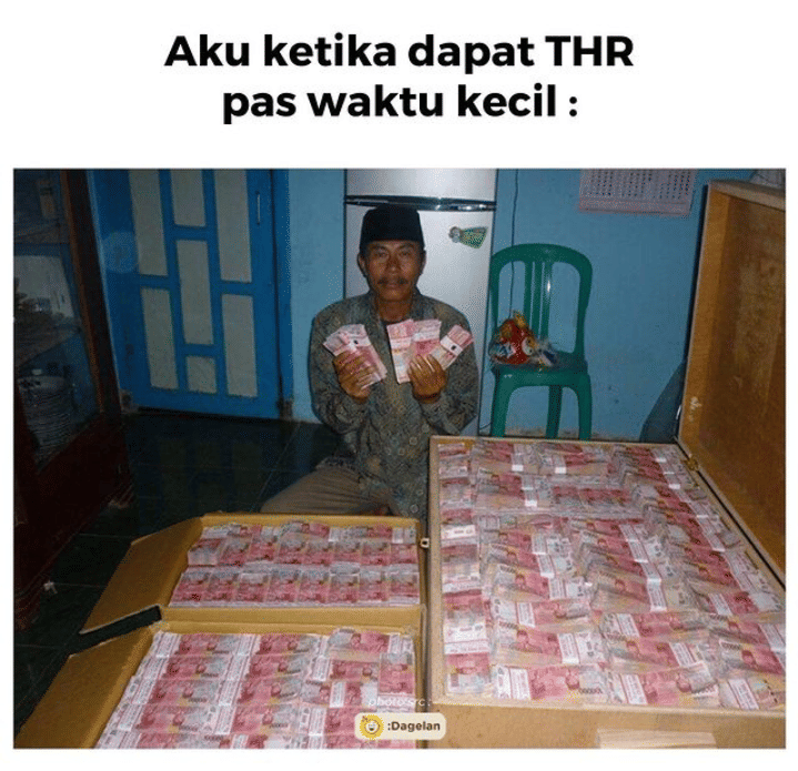 meme lucu serba-serbi THR (instagram.com/wijayafunholiday)