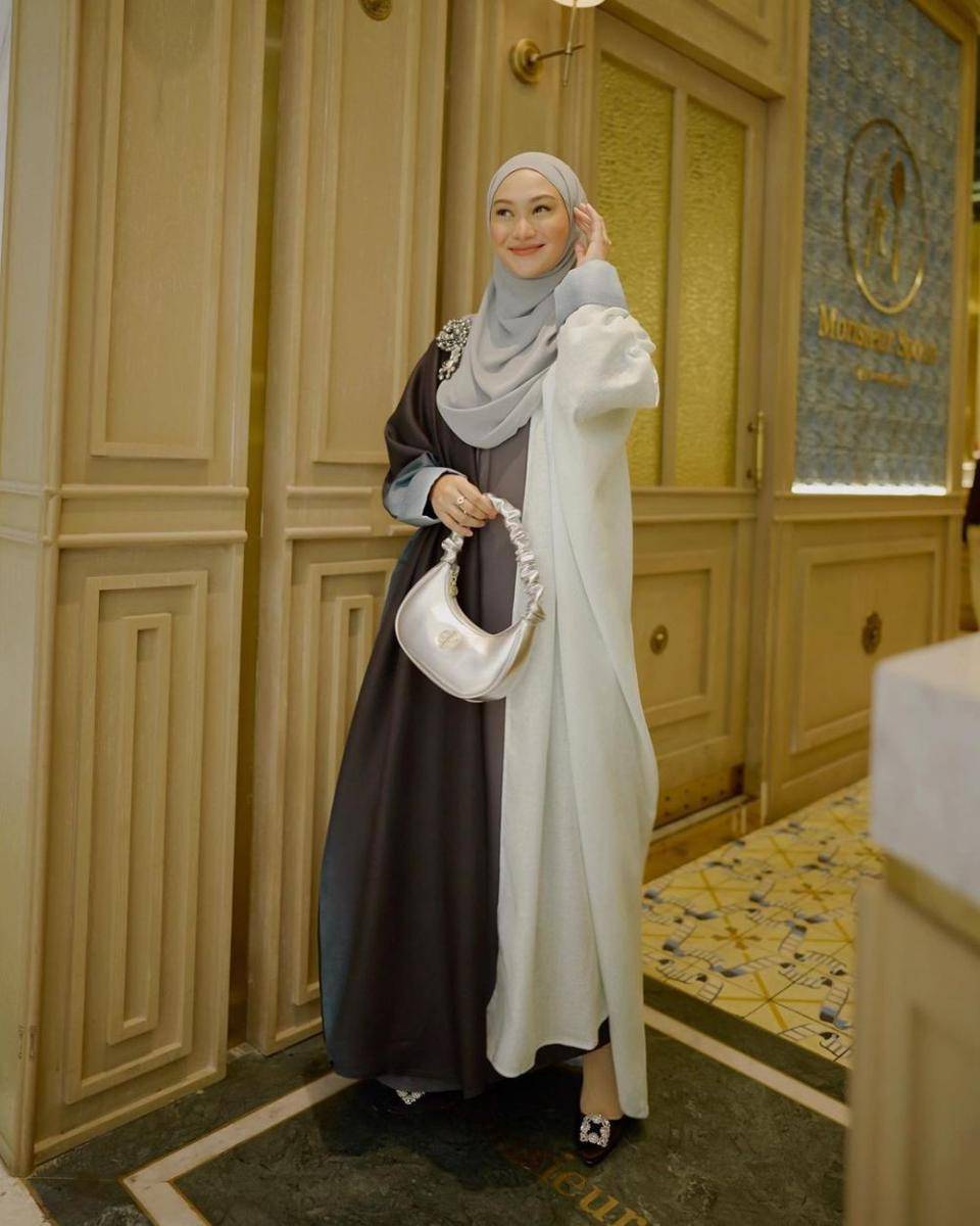 OOTD hijab halal bihalal (instagram.com/indahnadapuspita)