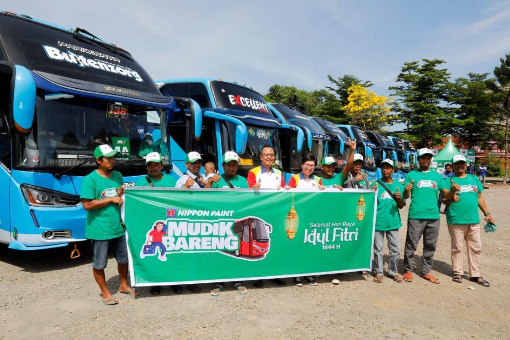 Nippon Paint Fasilitasi Mudik Bareng Ribuan Pekerja Bangunan