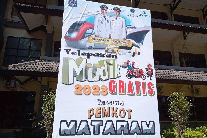 Mudik gratis oleh Pemkot Mataram (ANTARA)