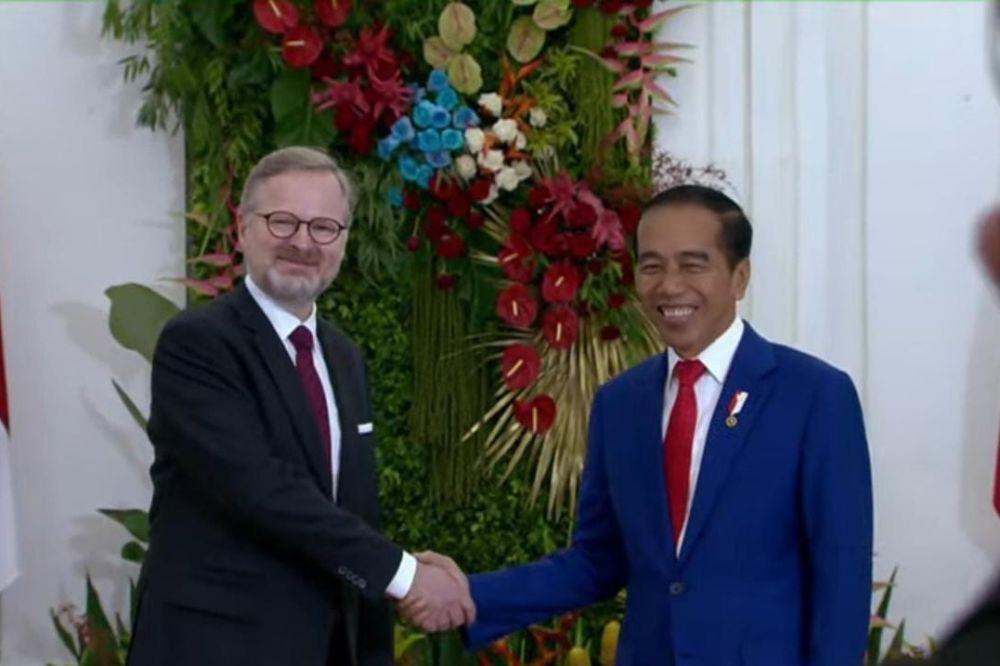 Presiden Jokowi Terima Kunjungan PM Republik Ceko di Istana Bogor