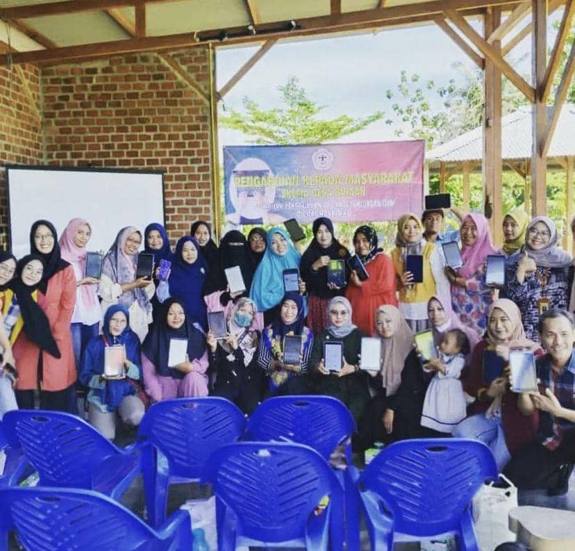 Pelatihan digital Komunitas UMKM Natar. (Instagram/umkmnatar)