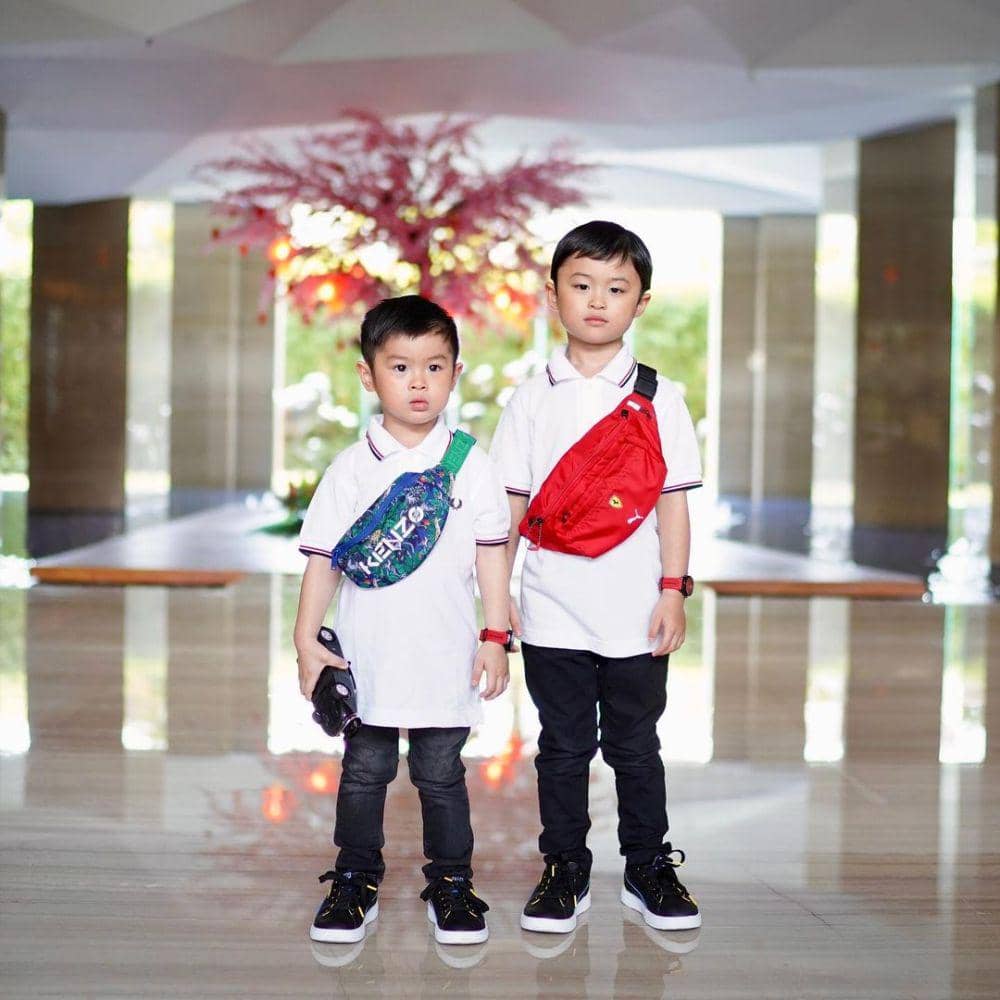 potret dua anak Sandra Dewi (instagram.com/rapahaelmoeis)