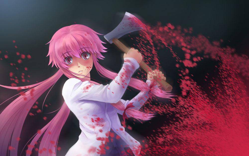 Yuno Gasai (dok. asread/Mirai Nikki)