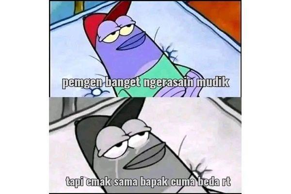 12 Meme Lucu Pengin Ikutan Mudik, Rumah Nenek Cuma Beda RT