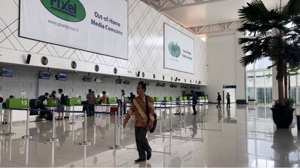Suasana Bandara Internasional Jenderal Ahmad Yani saat masa arus mudik Lebaran 2023. (IDN Times/Fariz Fardianto)