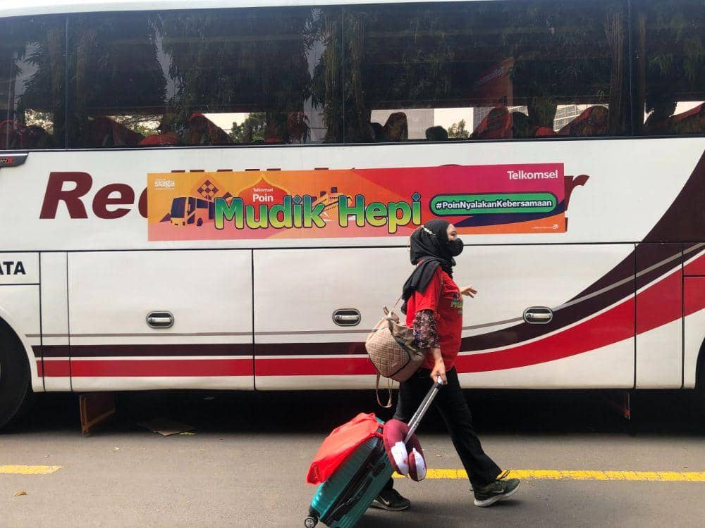 Program social movement Mudik Hepi Telkomsel Poin. (Dok. Telkomsel).