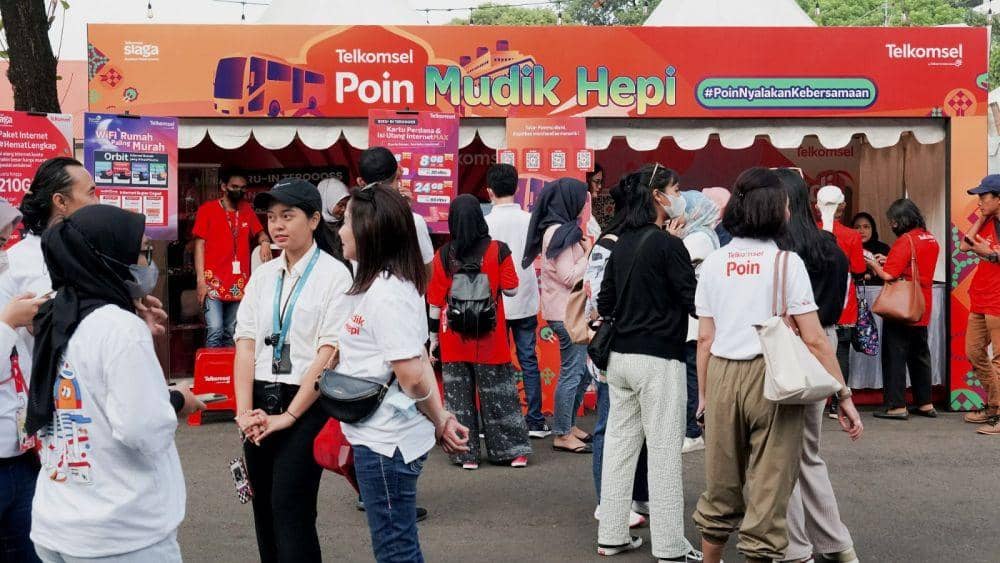 Program social movement Mudik Hepi Telkomsel Poin. (Dok. Telkomsel).