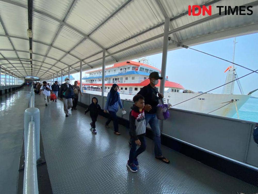 H-3 Lebaran 2023, 445.977 Pemudik Tercatat Tiba di Pelabuhan Bakauheni