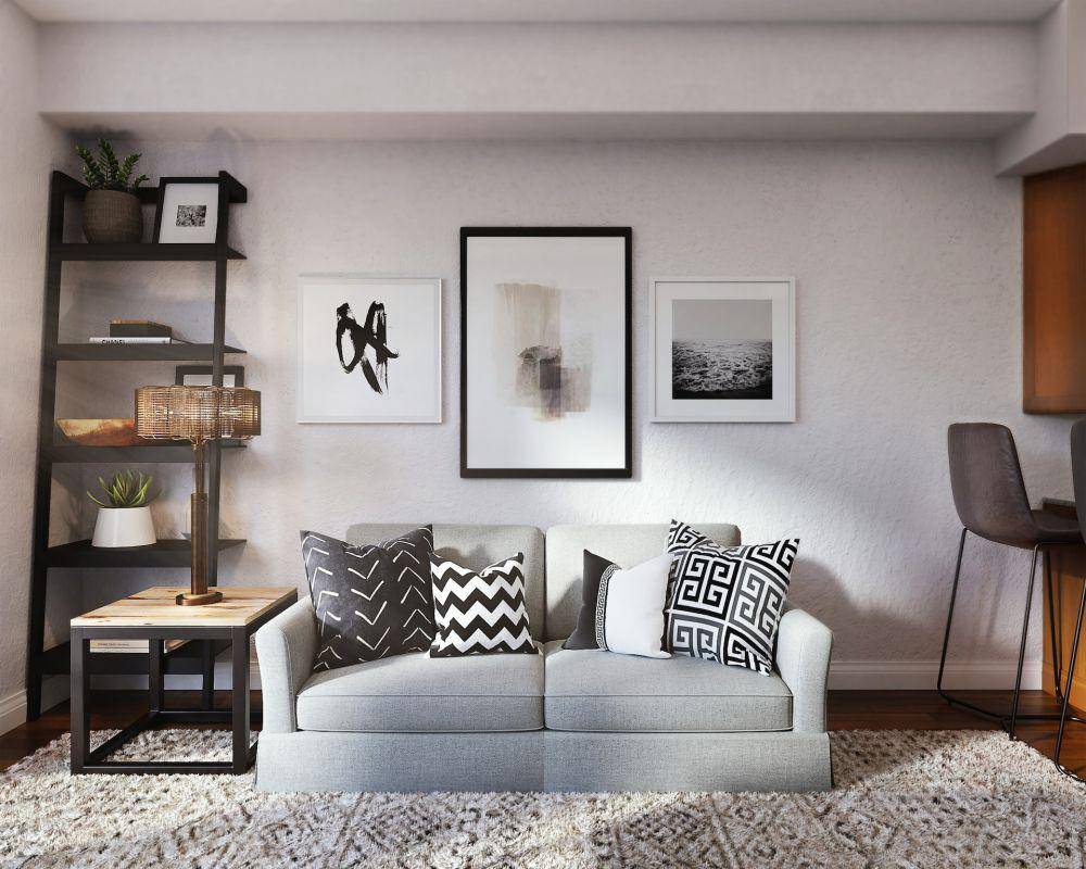 IIlustrasi dekorasi ruang tamu dengan cushion (unsplash.com/ Space joy)