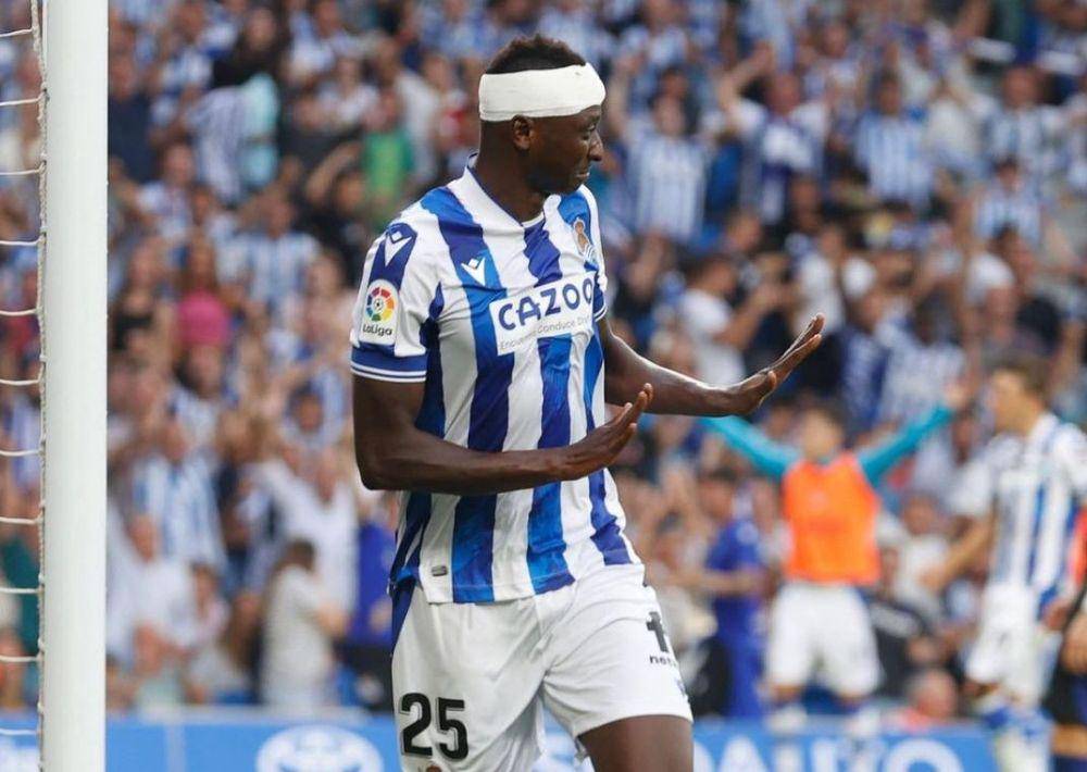 Umar Sadiq saat membela Real Sociedad di LaLiga. (instagram.com/sadiq.umar19)