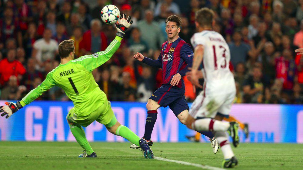 Barcelona melawan Bayern Munich di Liga Champions 2014/2015. (fcbarcelona.com)