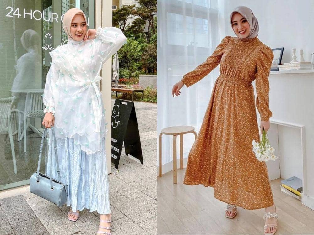 9 Referensi Outfit Lebaran Hari Kedua ala Bianca Kartika, Manis Abis!