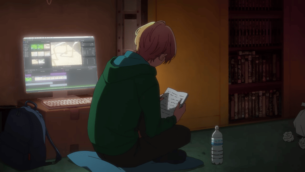 Aqua belajar menjadi asisten sutradara (dok. Doga Kobo/ Oshi no Ko)