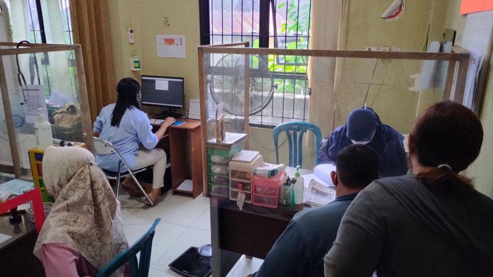 Suasana layanan kesehatan di Puskesmas Pelambuan di Banjarmasin