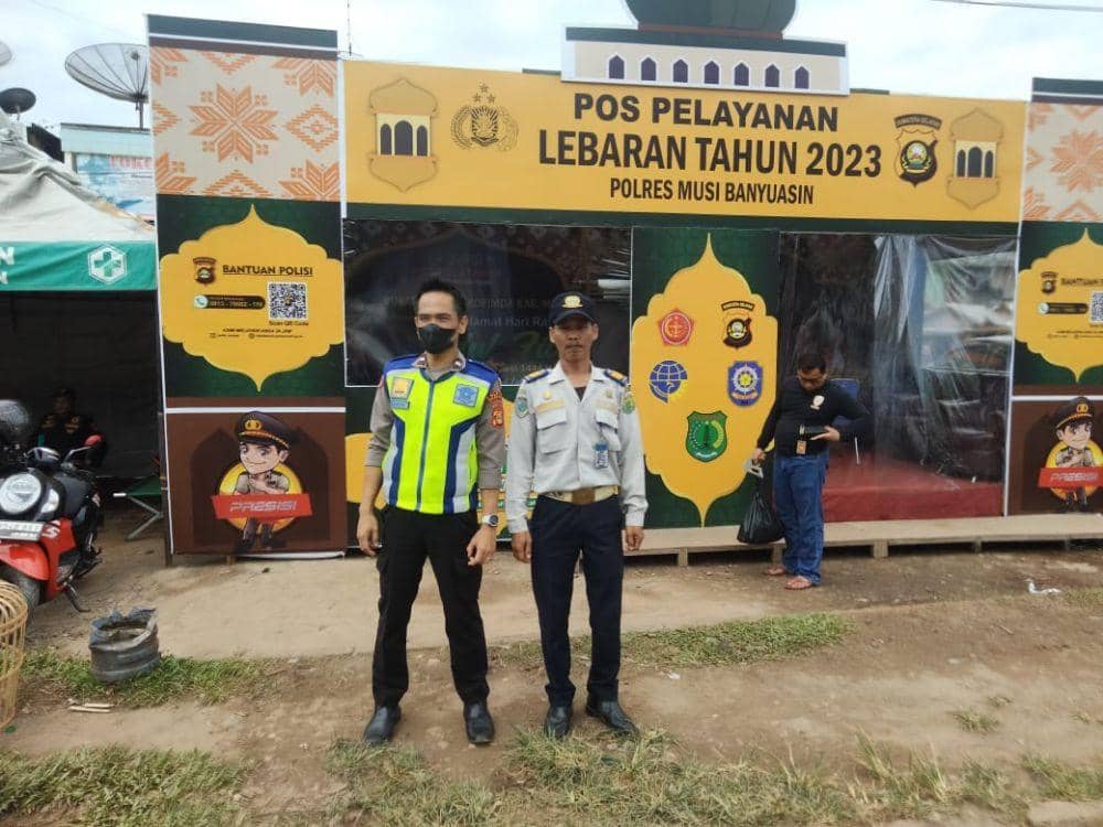 (Salah satu pos pelayanan lebaran 2023 di kabupaten Musi Banyuasin) IDN Times/Istimewa