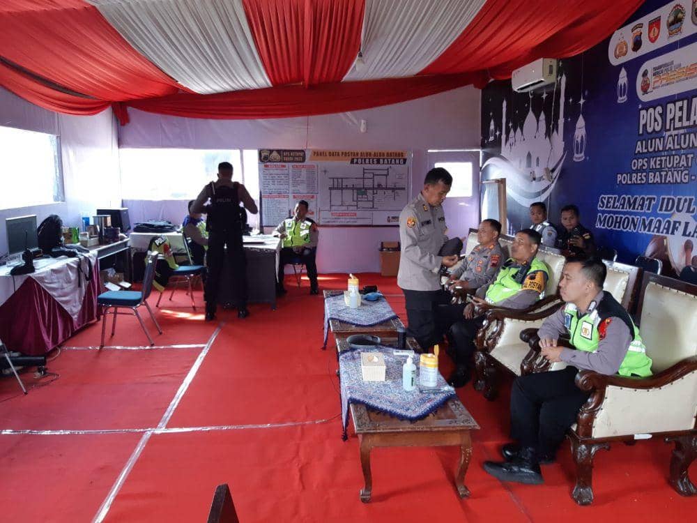 Ilustrasi Pos Pelayanan Alun-Alun Batang Operasi Ketupat Candi saat arus mudik Lebaran 2023. (dok. BRI)