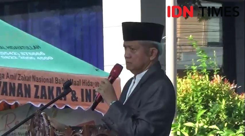 tokoh Pengurus Pusat Muhammadiyah Anwar Abbas, Jumat (21/4/2023). (IDN Times/Hilmansyah)