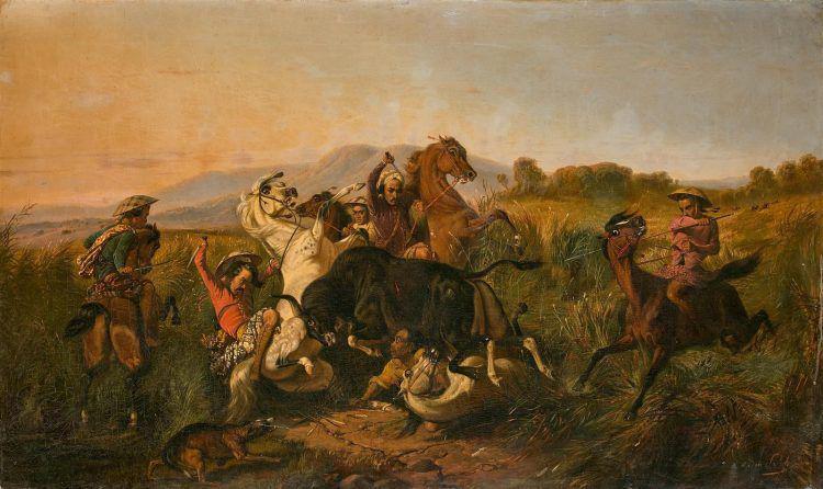 Lukisan Perburuan Rusa karya Raden Saleh (magazine.interencheres.com)