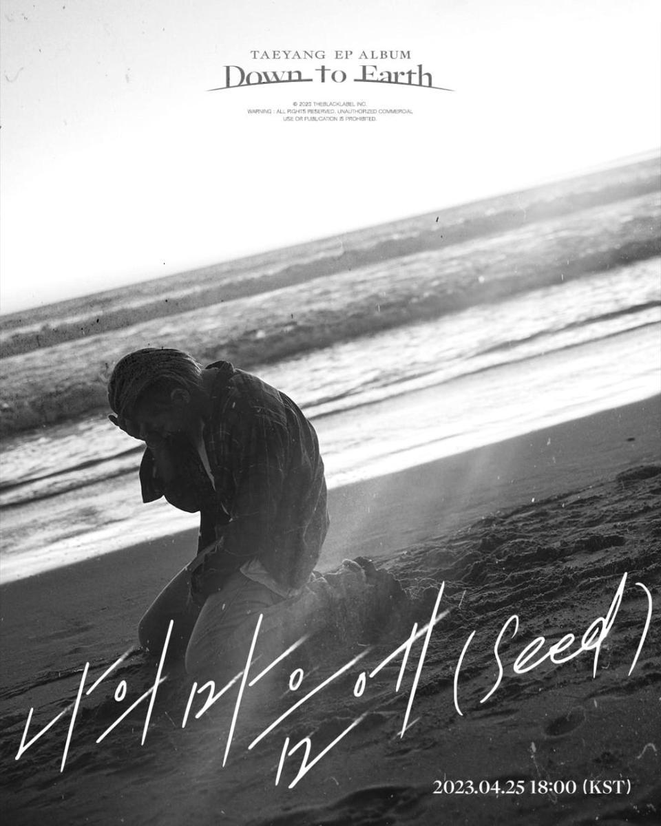 Poster album Down to Earth Taeyang (twitter.com/Realtaeyang)
