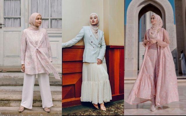 10 Outfit Lebaran ala Selebgam Hijab, Look Elegan dan Trendi