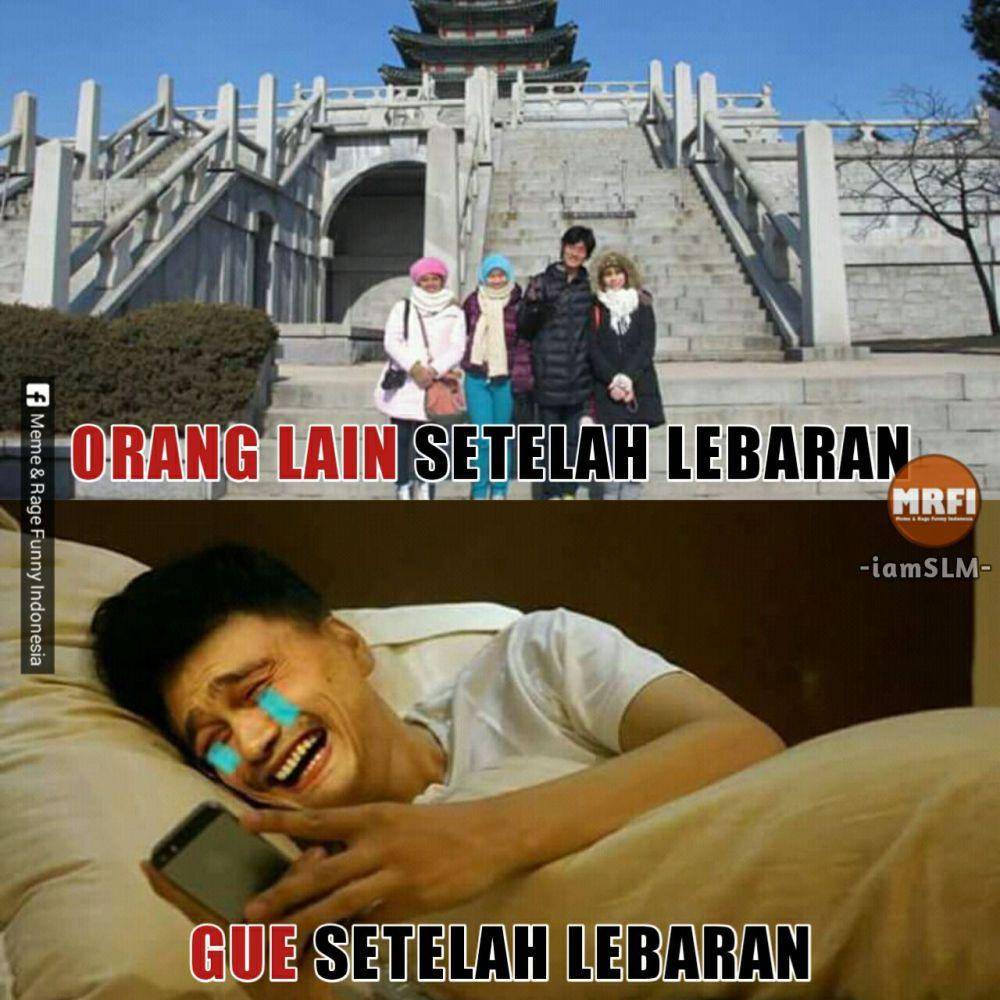 meme Lebaran gak ke mana-mana (facebook.com/mrfi.id)
