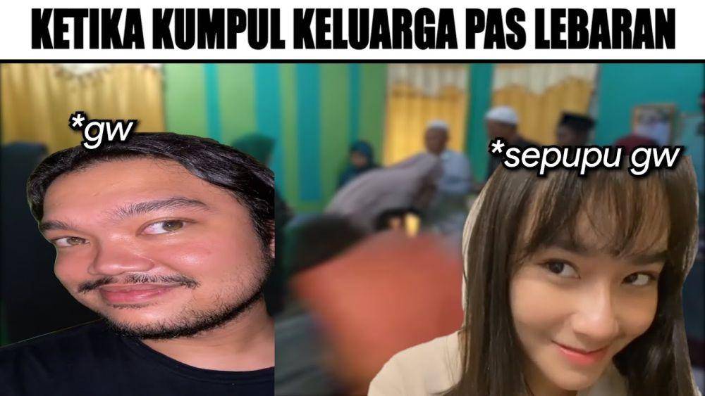 meme Lebaran ketemu sepupu (youtube.com/yabegitulah)