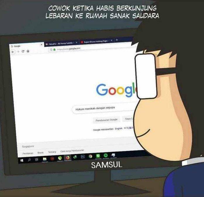 meme Lebaran ketemu sepupu (instagram.com/awreceh.id)
