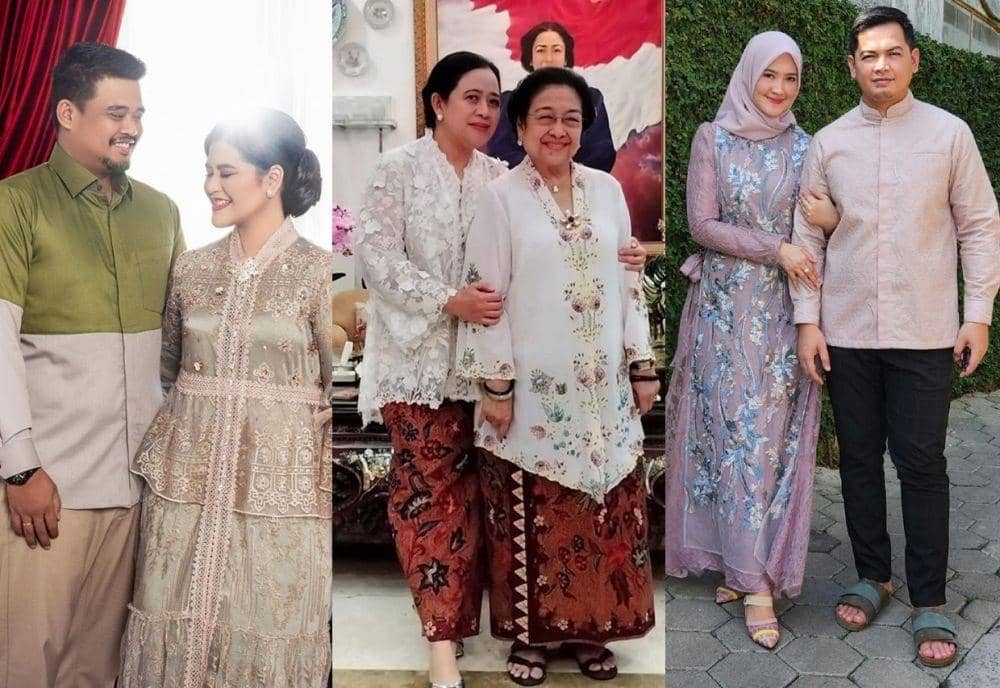 15 Baju Lebaran Modis ala Keluarga Pejabat, Ada yang Pakai Kebaya