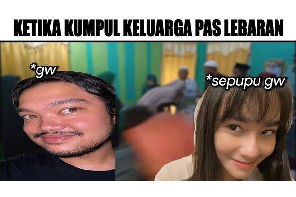 meme Lebaran ketemu sepupu (youtube.com/yabegitulah)