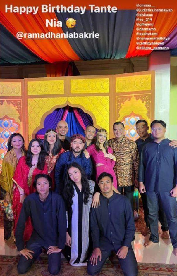 potret ultah Nia Ramadhani dan Ardi Bakrie (instagram.com/rayhanradhitya)
