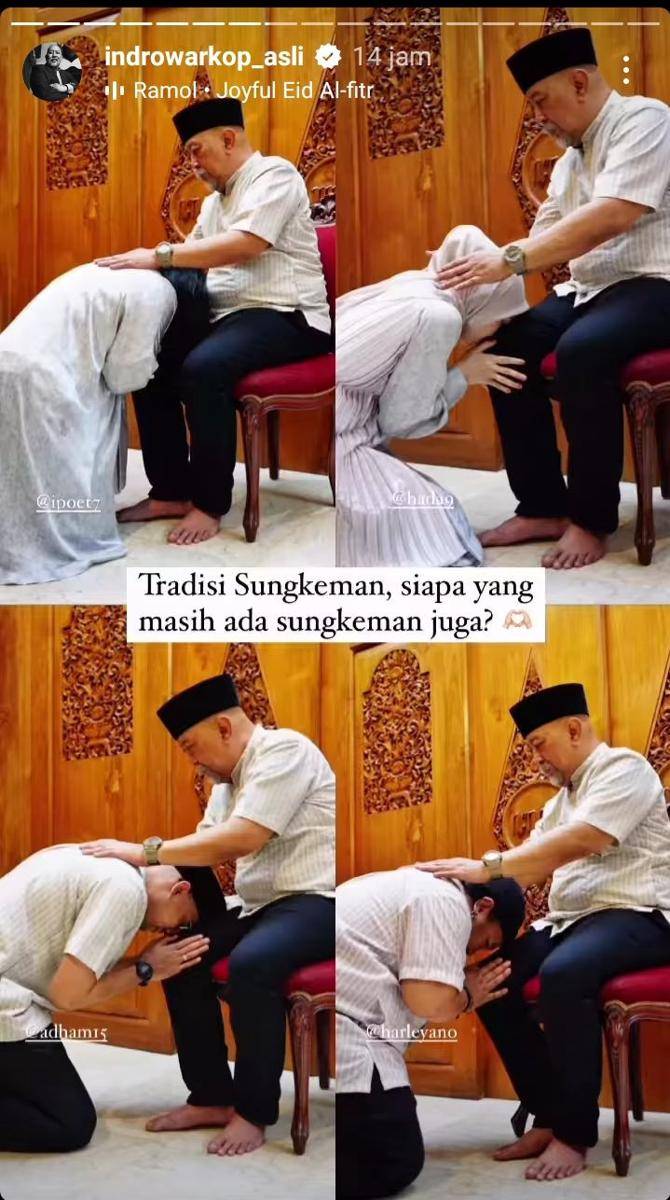 potret Indro Warkop rayakan Lebaran 2023 (instagram.com/indrowarkop_asli)
