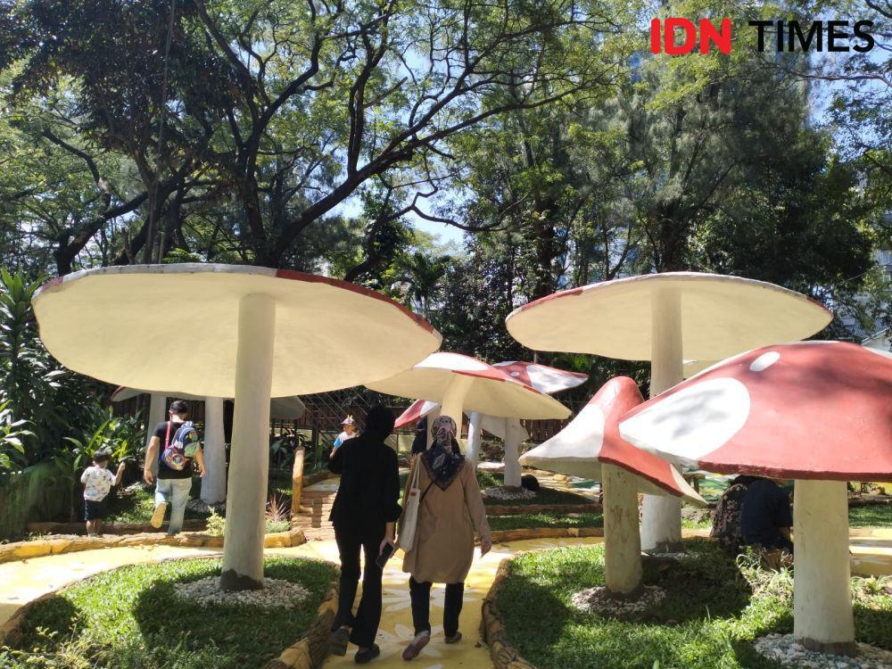 Wahana rumah jamur di KBS. (IDN Times/Khusnul Hasana).