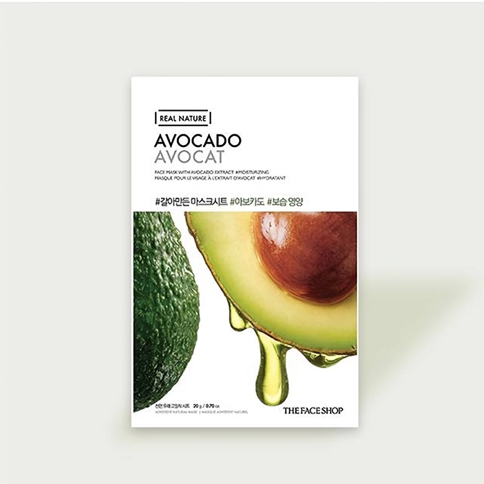 The Face Shop Real Nature Masker Wajah Avocado (dok. The Face Shop)