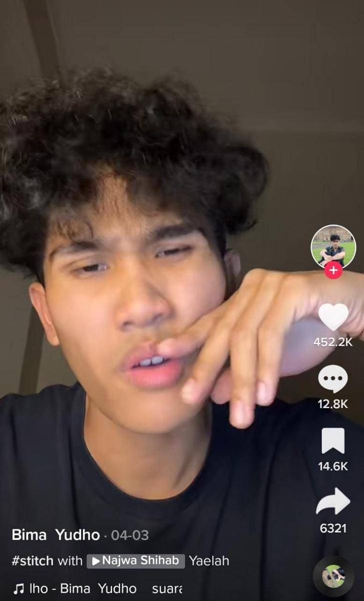 Tiktoker Bima Yudho Saputra (tiktok/awbimaxreborn)