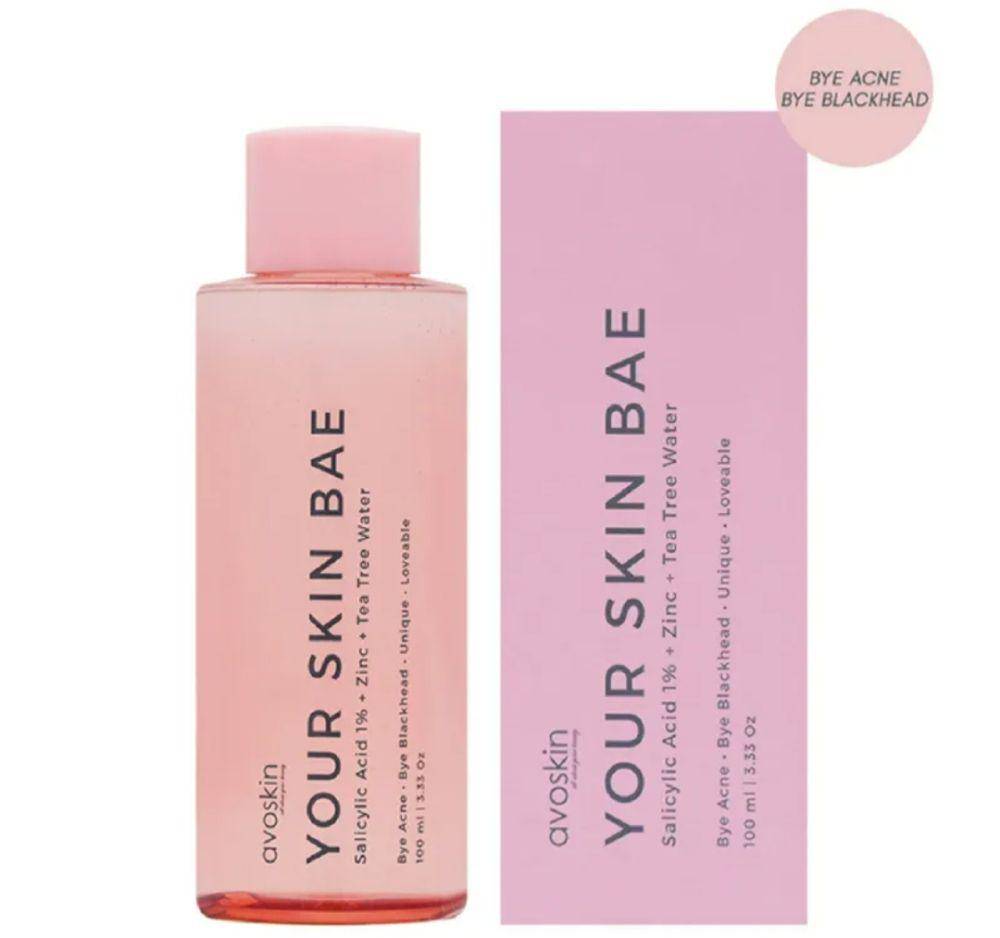 Avoskin Your Skin Bae Salicylic Acid 1% + Zinc + Tea Tree Water Toner (istyle.id)