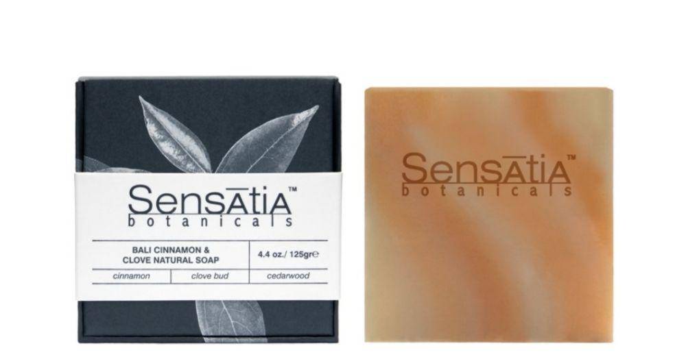 Sensatia Botanicals Bali Cinnamon and Clove Natural Soap (shopee.co.id/sensatiabotanicals)