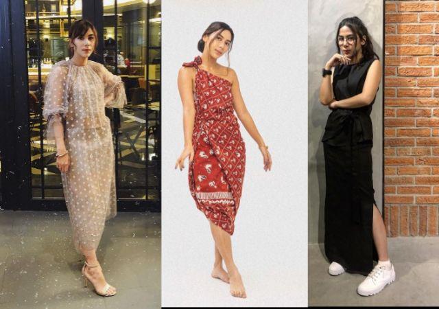outfit dress ala Adinda Thomas (instagram.com/adindathomas)