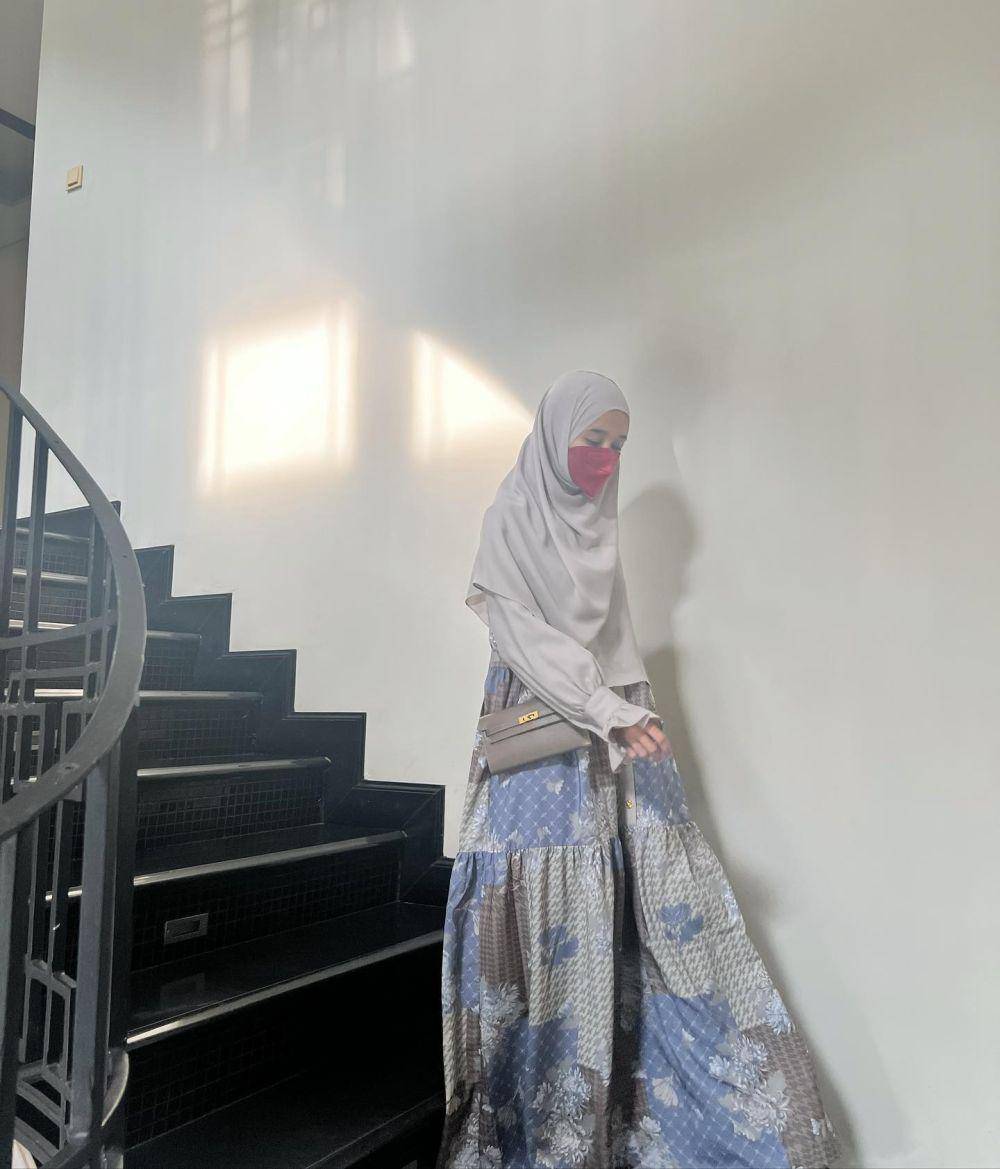 padu padan outfit pattern ala Laudya Cynthia Bella (instagram.com/laudyacynthiabella)
