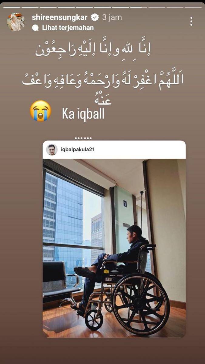 Ucapan belasungkawa dan doa terbaik para artis untuk Iqbal Pakula (instagram.com/shireensungkar)