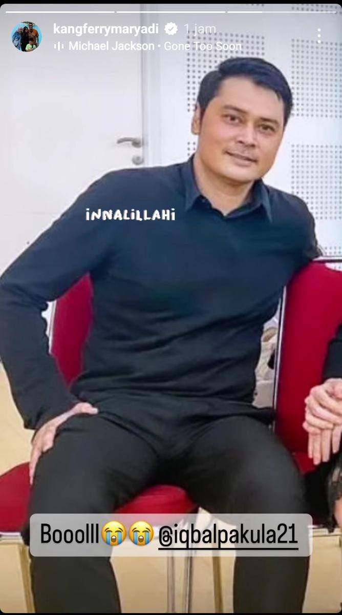 Ucapan belasungkawa dan doa terbaik para artis untuk Iqbal Pakula (instagram.com/kangferrymaryadi)