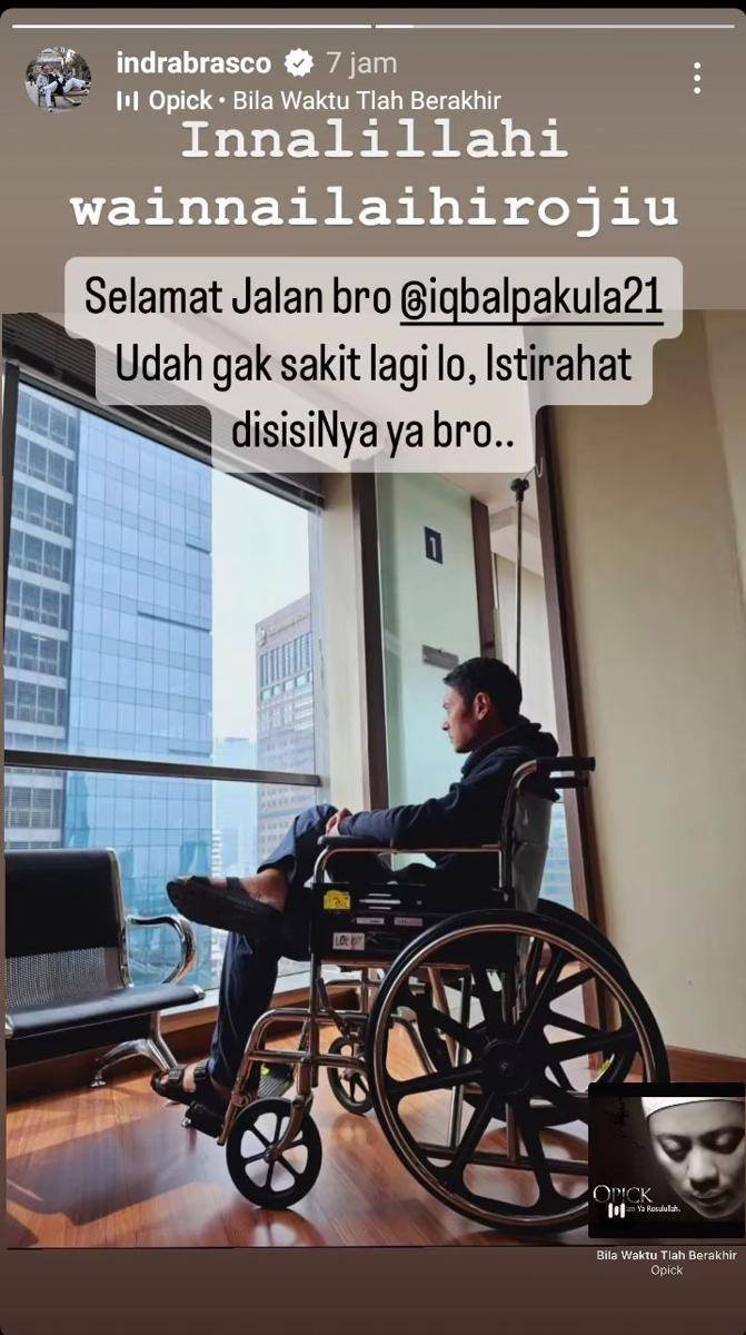 Ucapan belasungkawa dan doa terbaik para artis untuk Iqbal Pakula (instagram.com/indrabrasco)