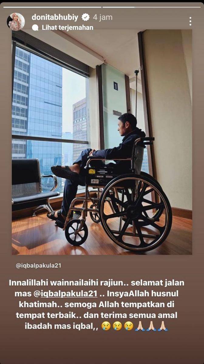 Ucapan belasungkawa dan doa terbaik para artis untuk Iqbal Pakula (instagram.com/donitabhubiy)