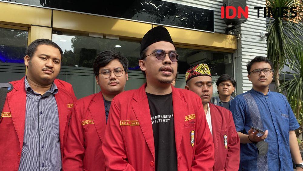 Ikatan Mahasiswa Muhammadiyah DKI Jakarta konsultasi ke Polda Metro Jaya terkait kasus ancaman yang dilakukan peneliti BRIN. (IDN Times/Amir Faisol)